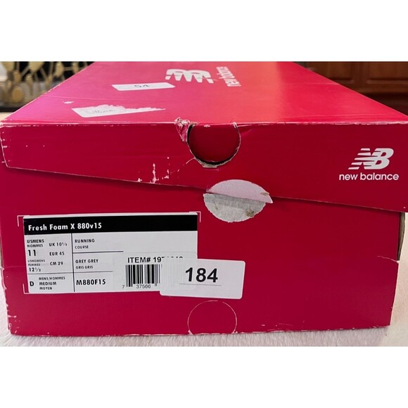 New Balance Fresh Foam X 880 v15 NEW Men\'s Size 12.5 Running Grey Grey Sneakers main image 6